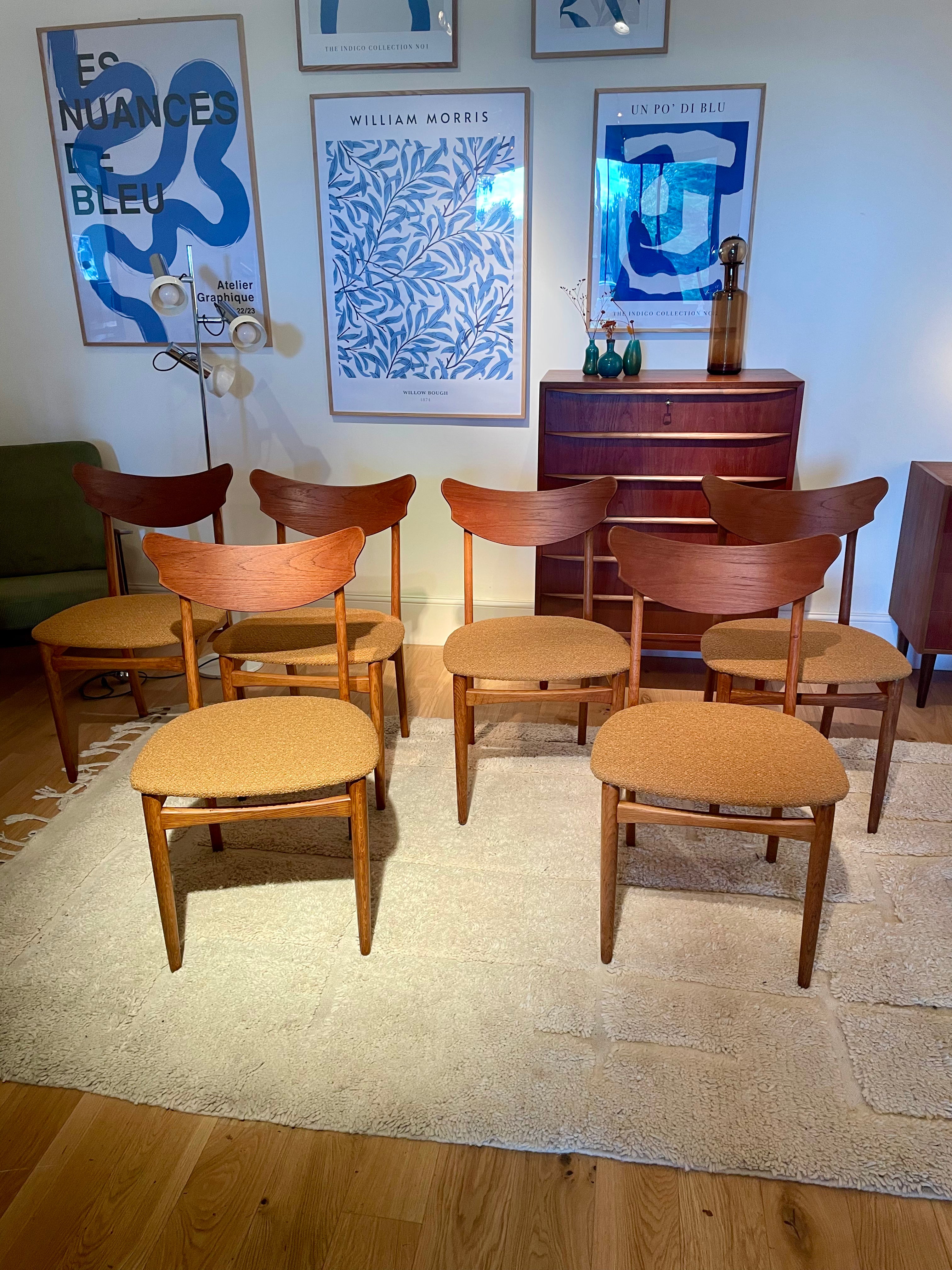 Chaise scandinave vintage « Rosa » (6 disponibles)