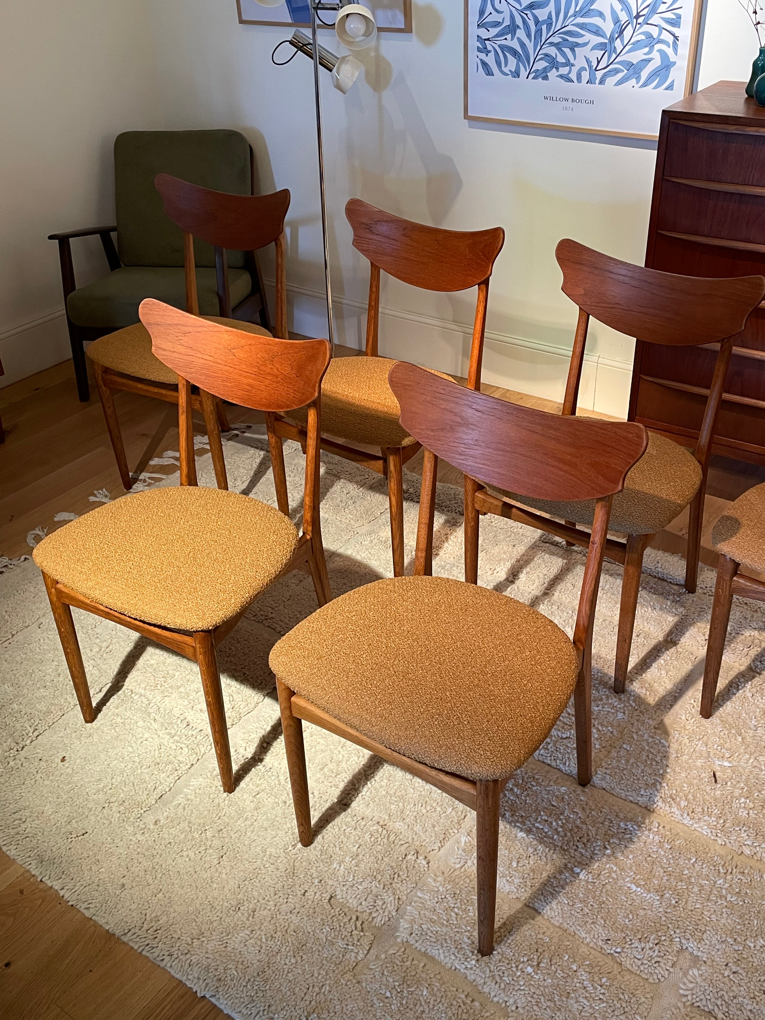 Chaise scandinave vintage « Rosa » (6 disponibles)
