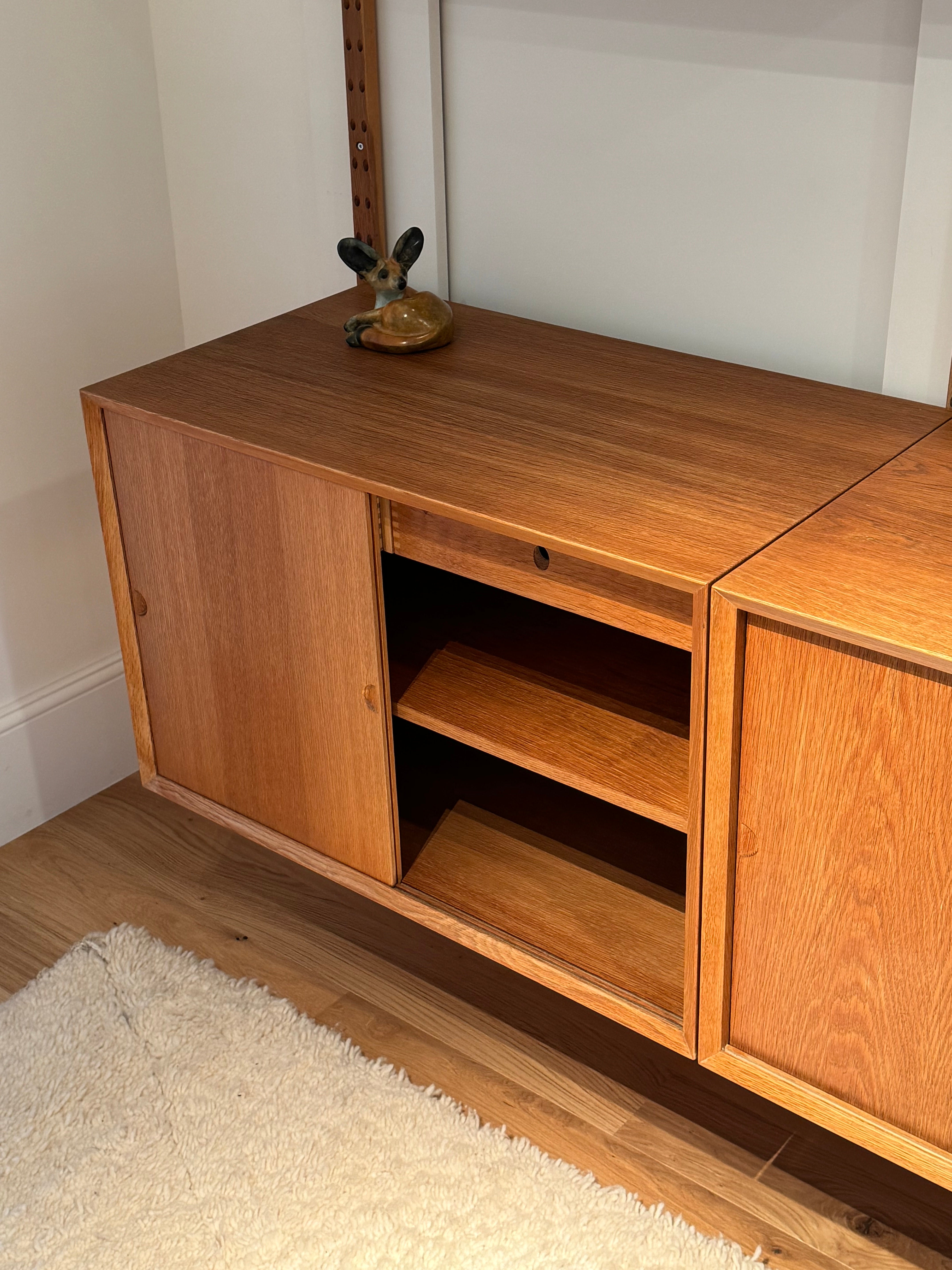 Bibliothèque murale scandinave vintage Poul Cadovius pour Cado