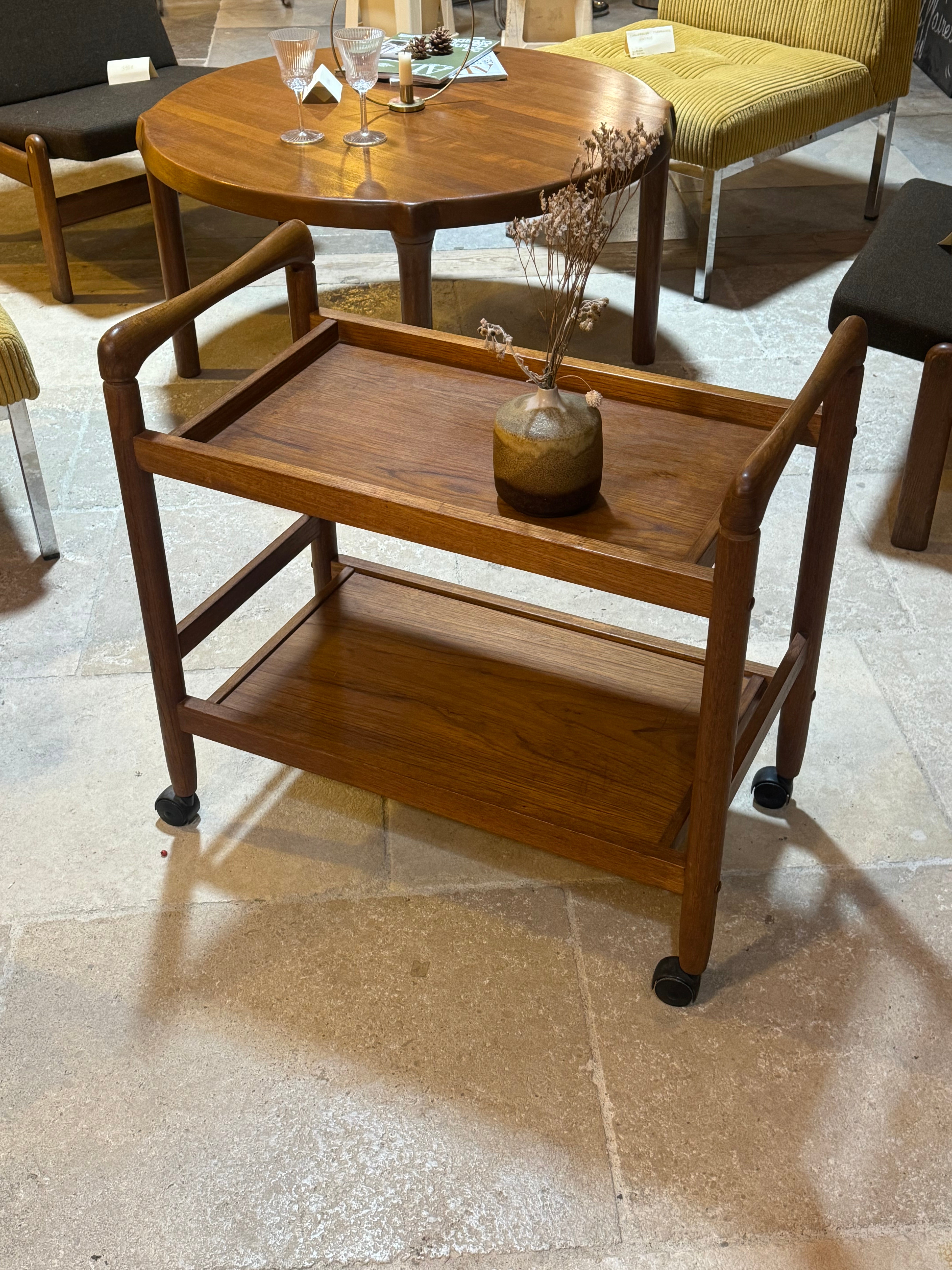 Desserte danoise vintage en teck "Vidar"