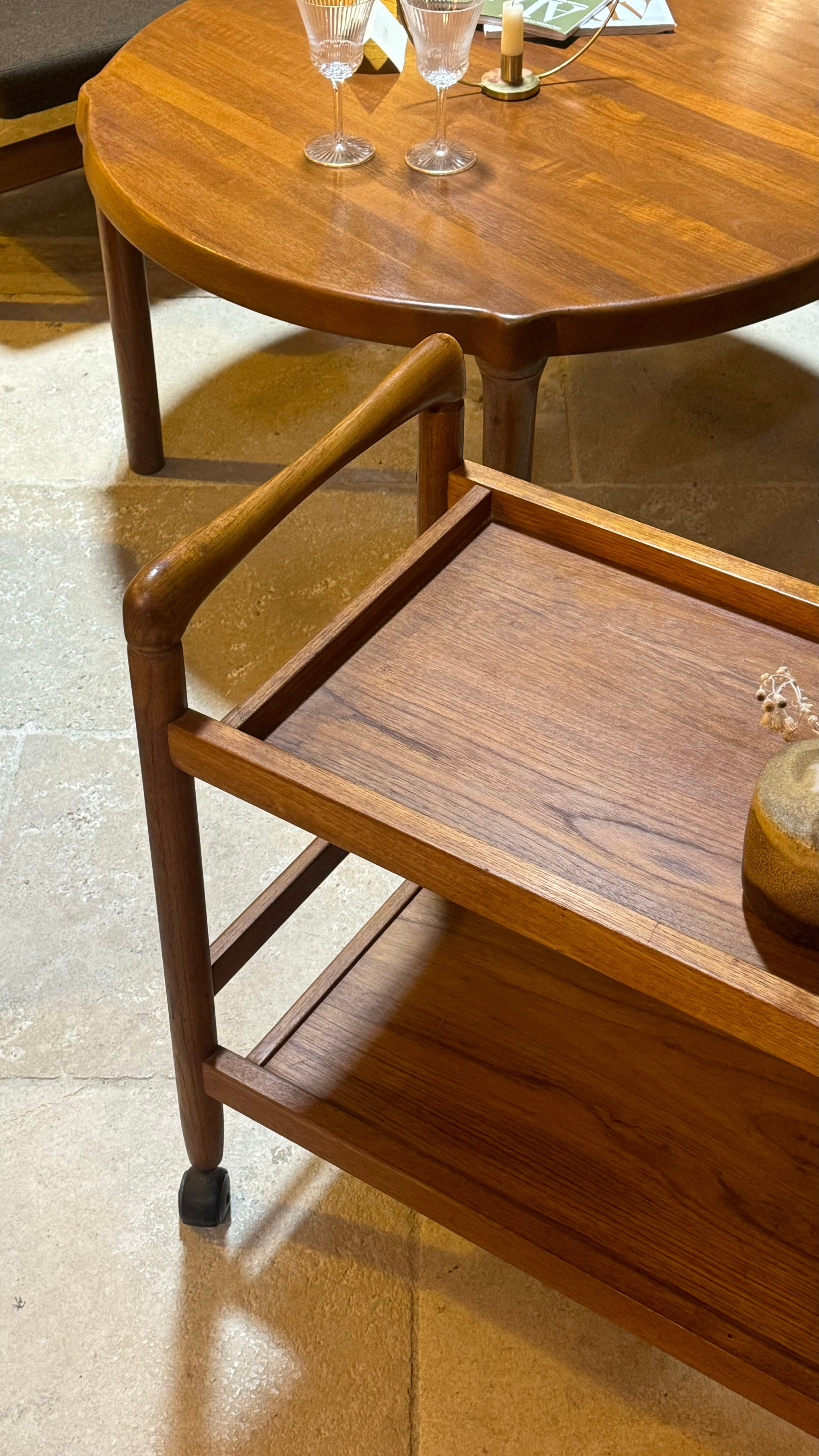 Desserte danoise vintage en teck "Vidar"