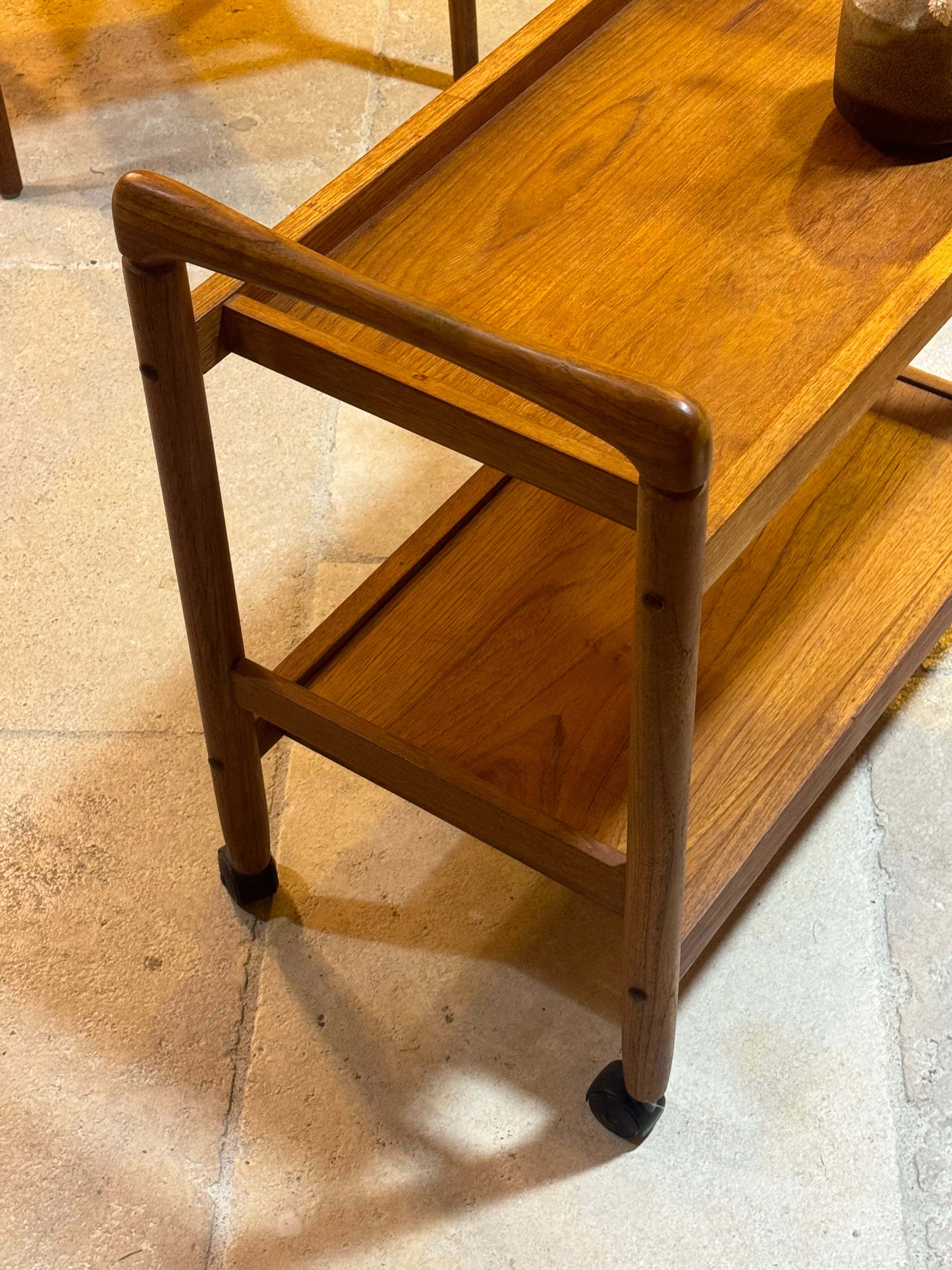 Desserte danoise vintage en teck "Vidar"