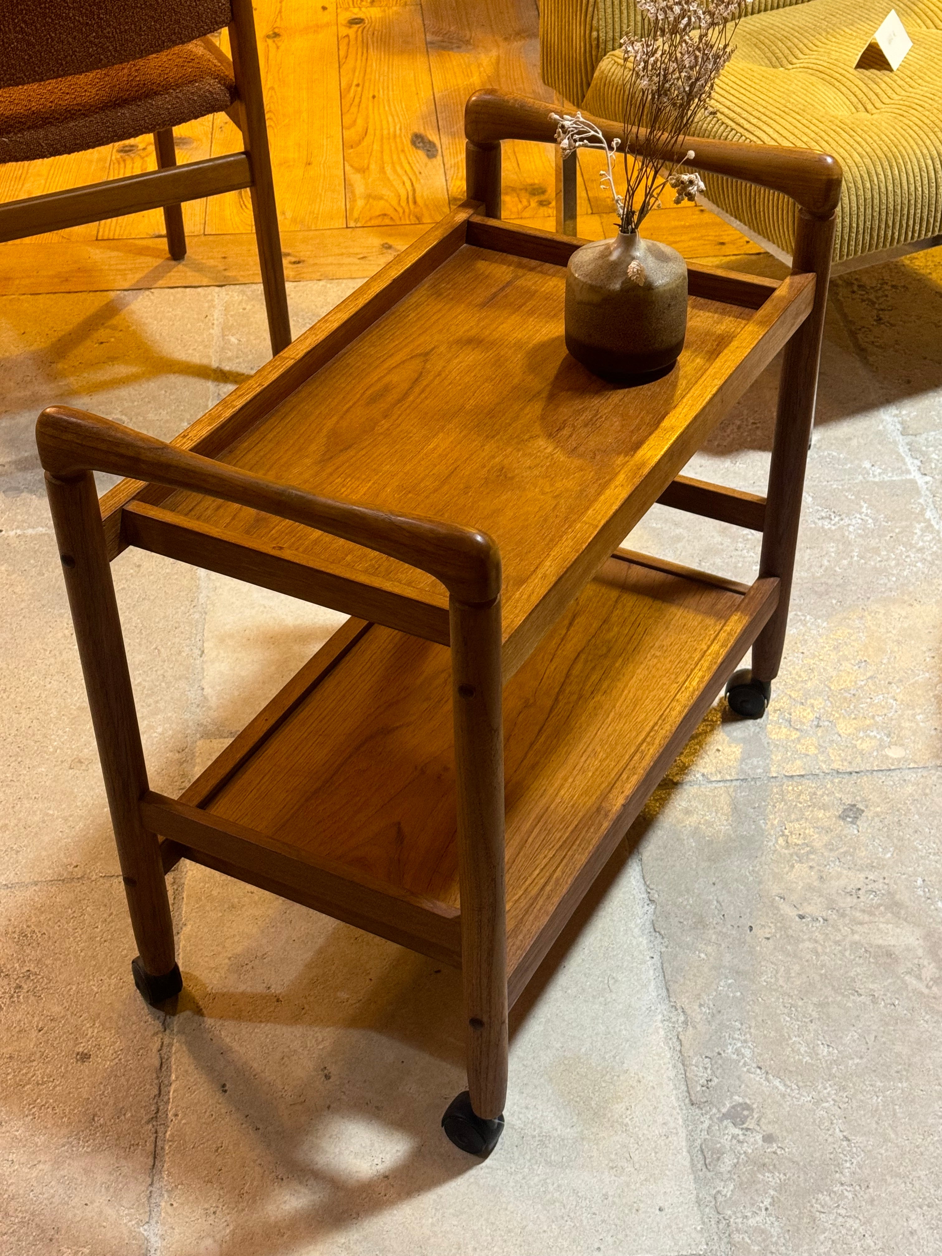 Desserte danoise vintage en teck "Vidar"