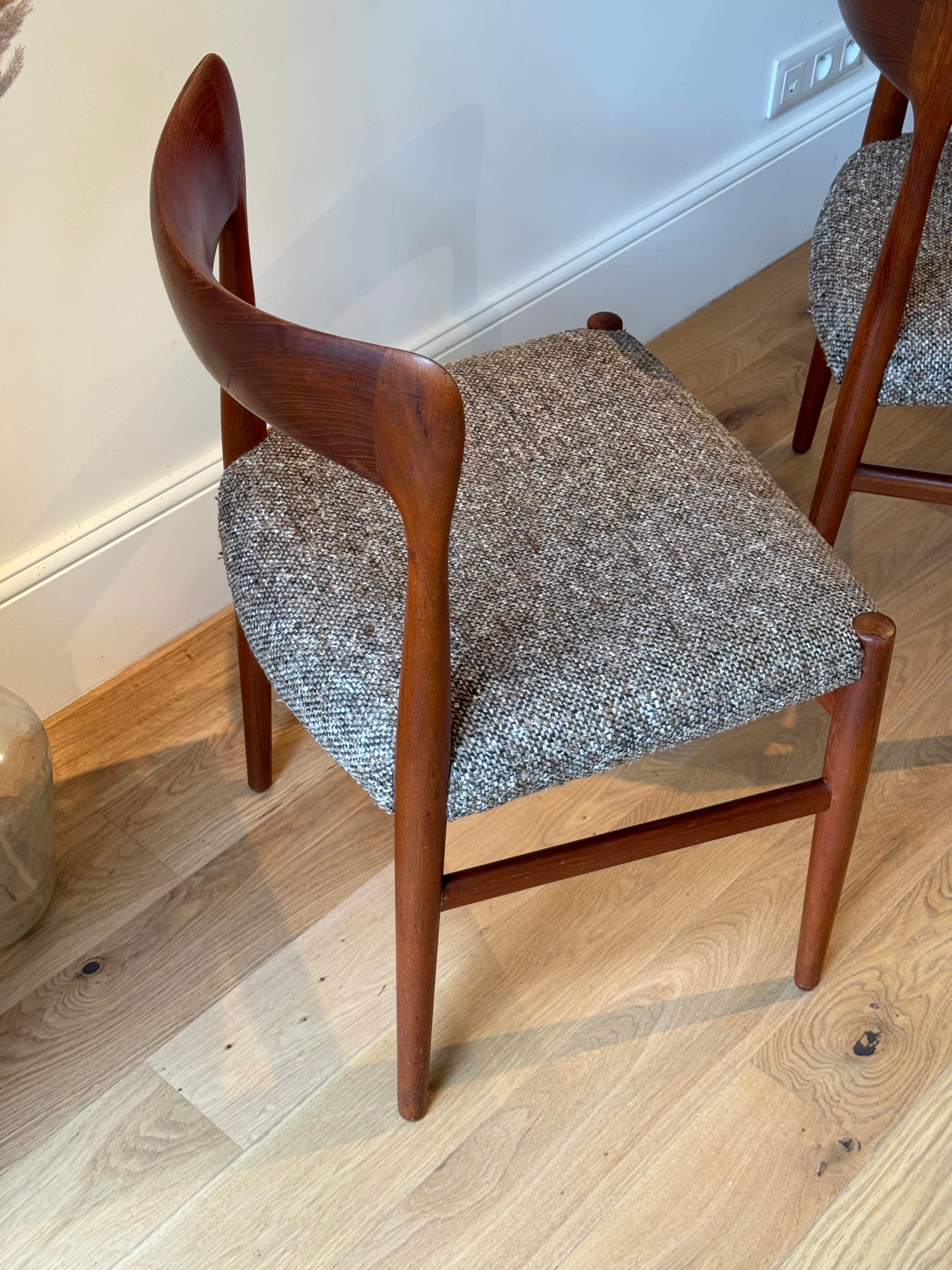 Paire de chaises vintage scandinave "Kaia"