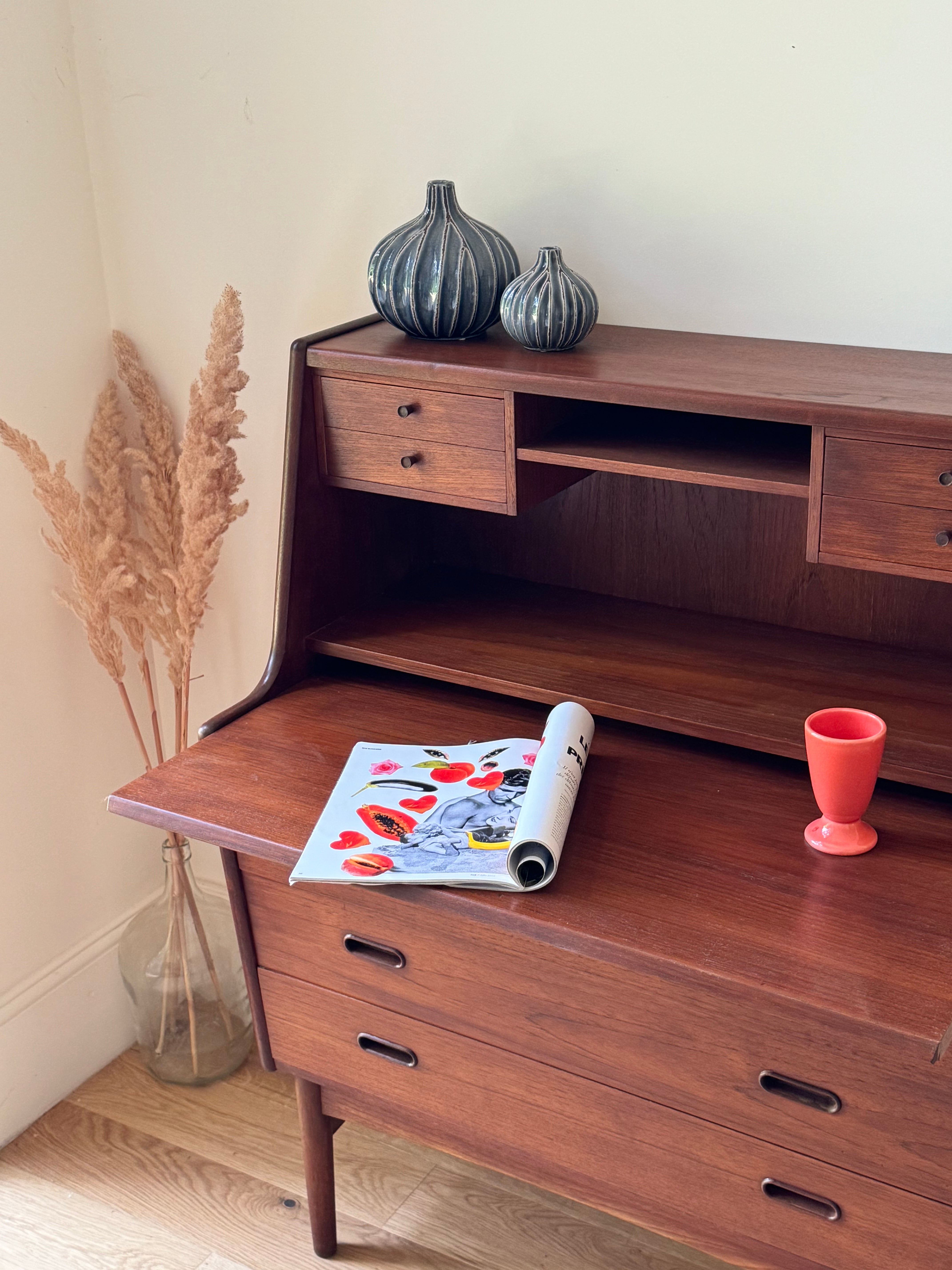 Secrétaire scandinave en teck – « Alrik » – Années 60