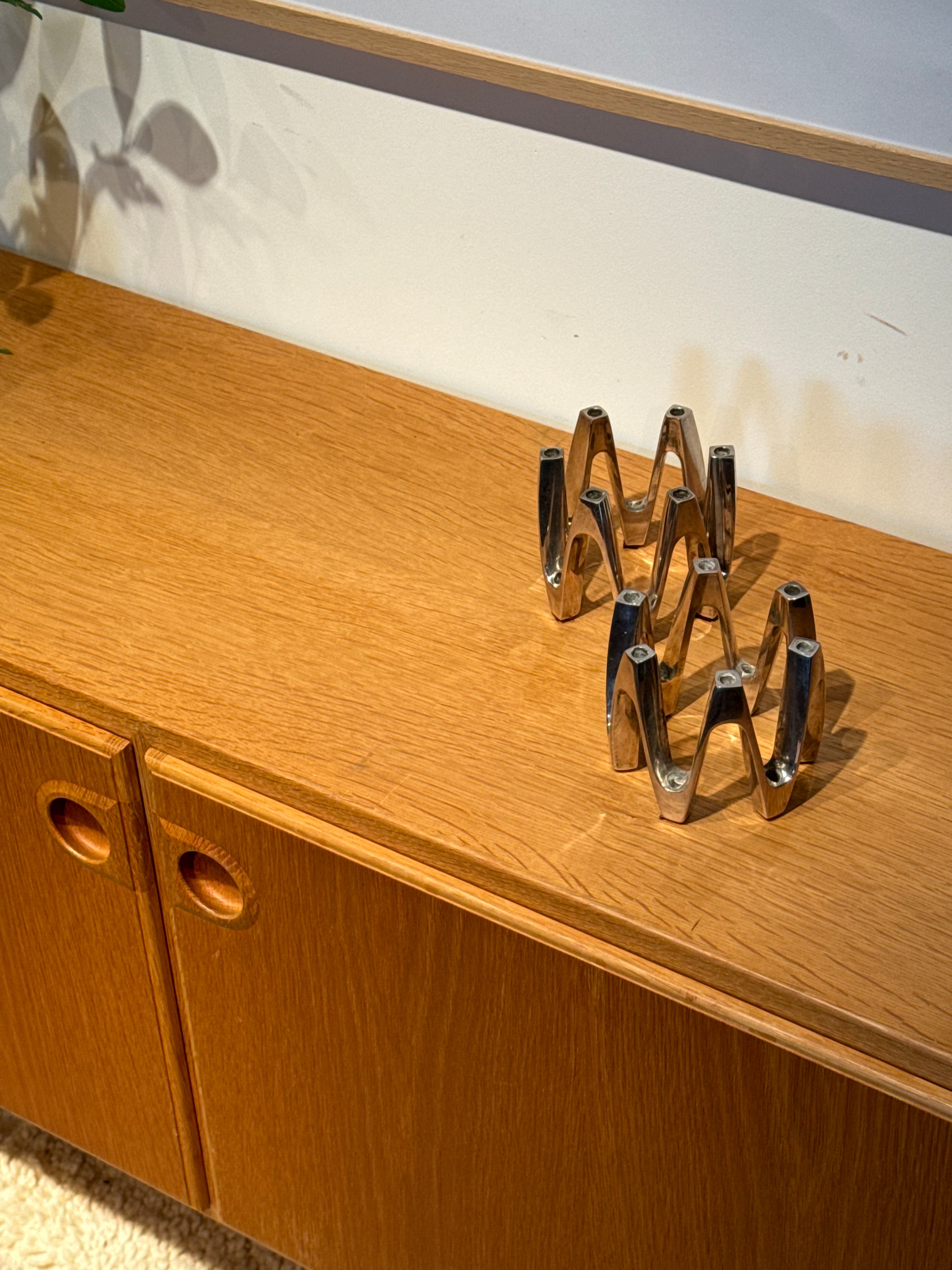 Buffet scandinave vintage en chêne doré "Thyra"