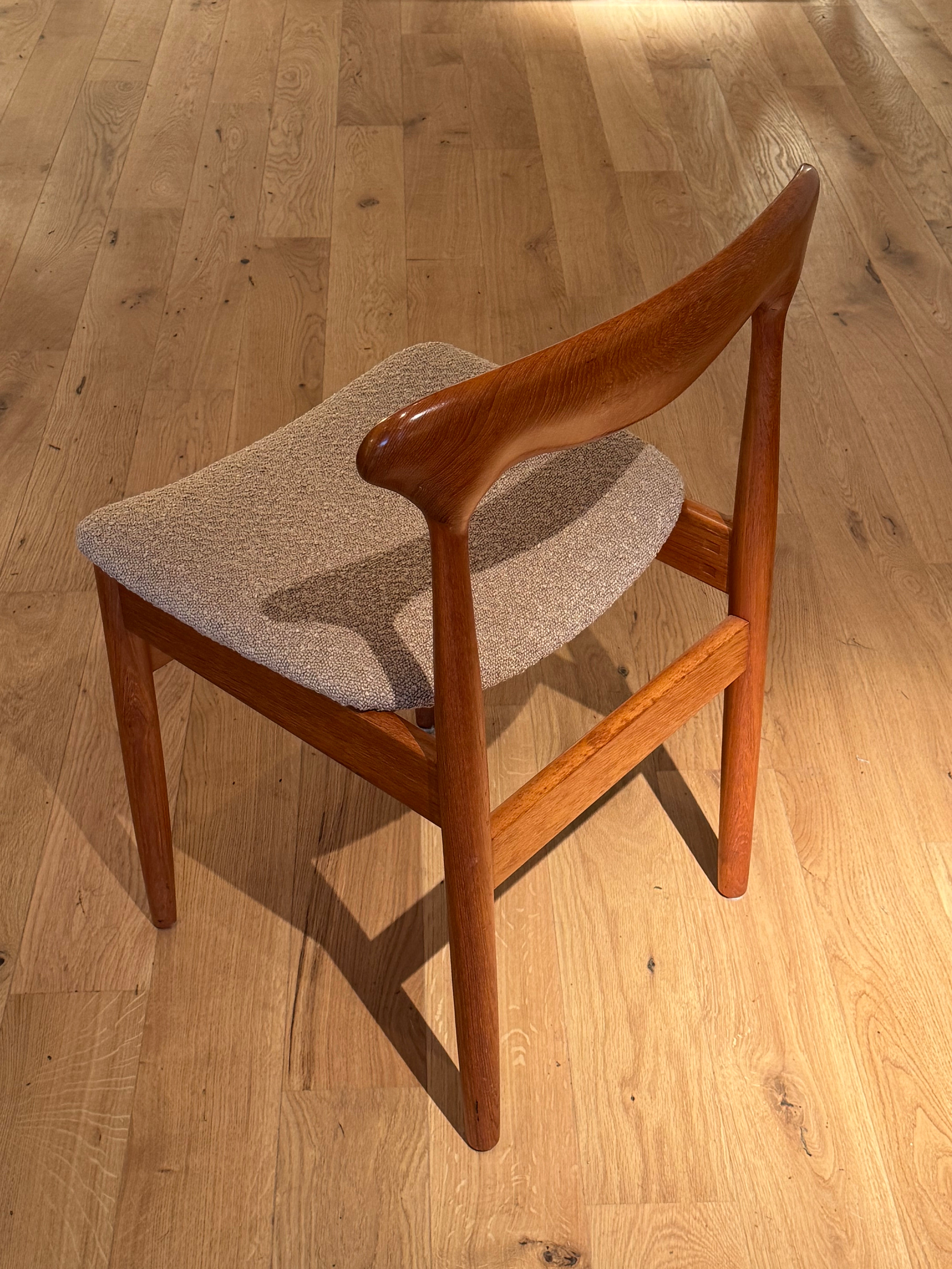 Chaise de bureau scandinaves vintage en chêne massif "Vera" de Farsö Stolefabrik