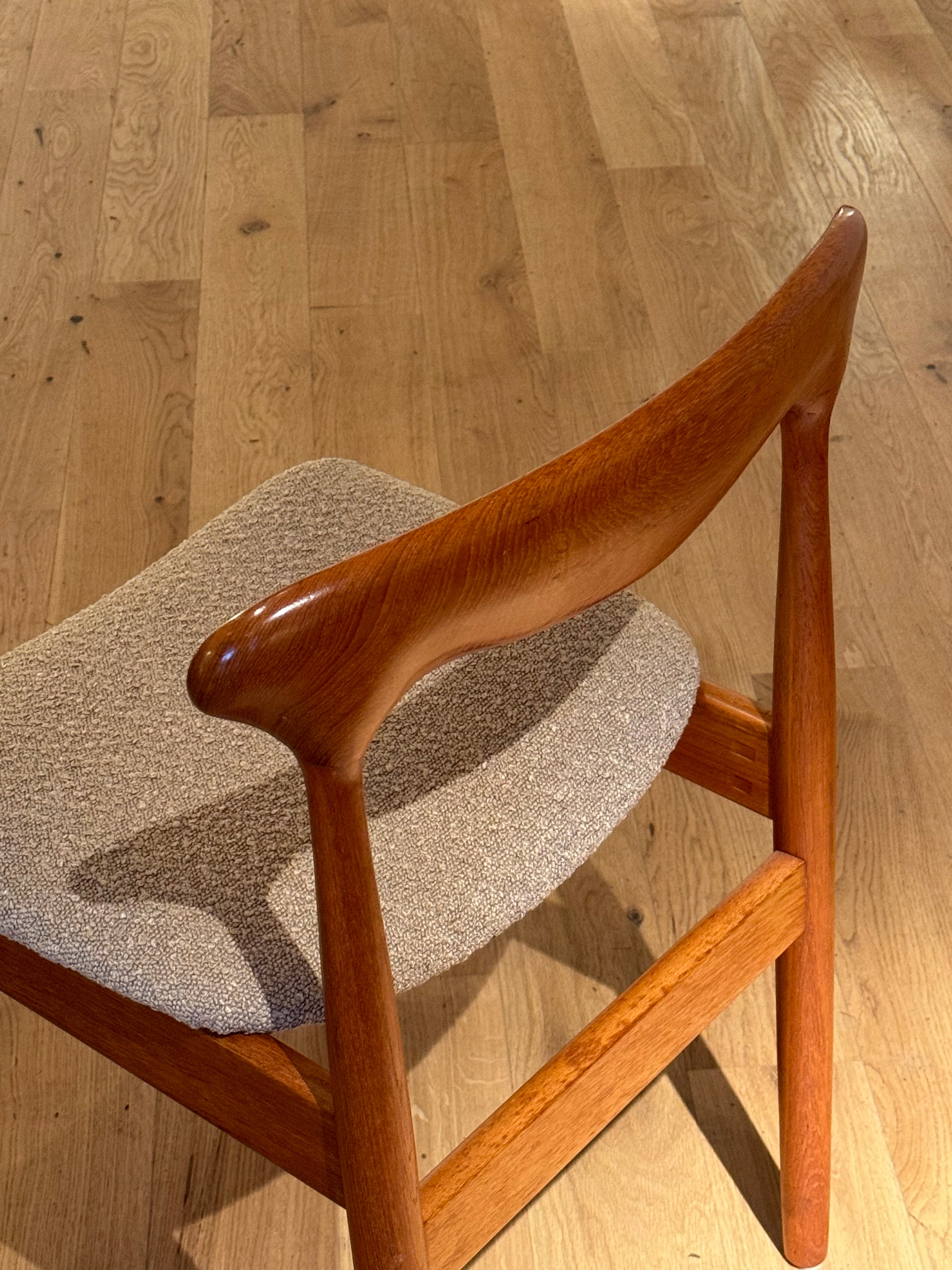 Chaise de bureau scandinaves vintage en chêne massif "Vera" de Farsö Stolefabrik