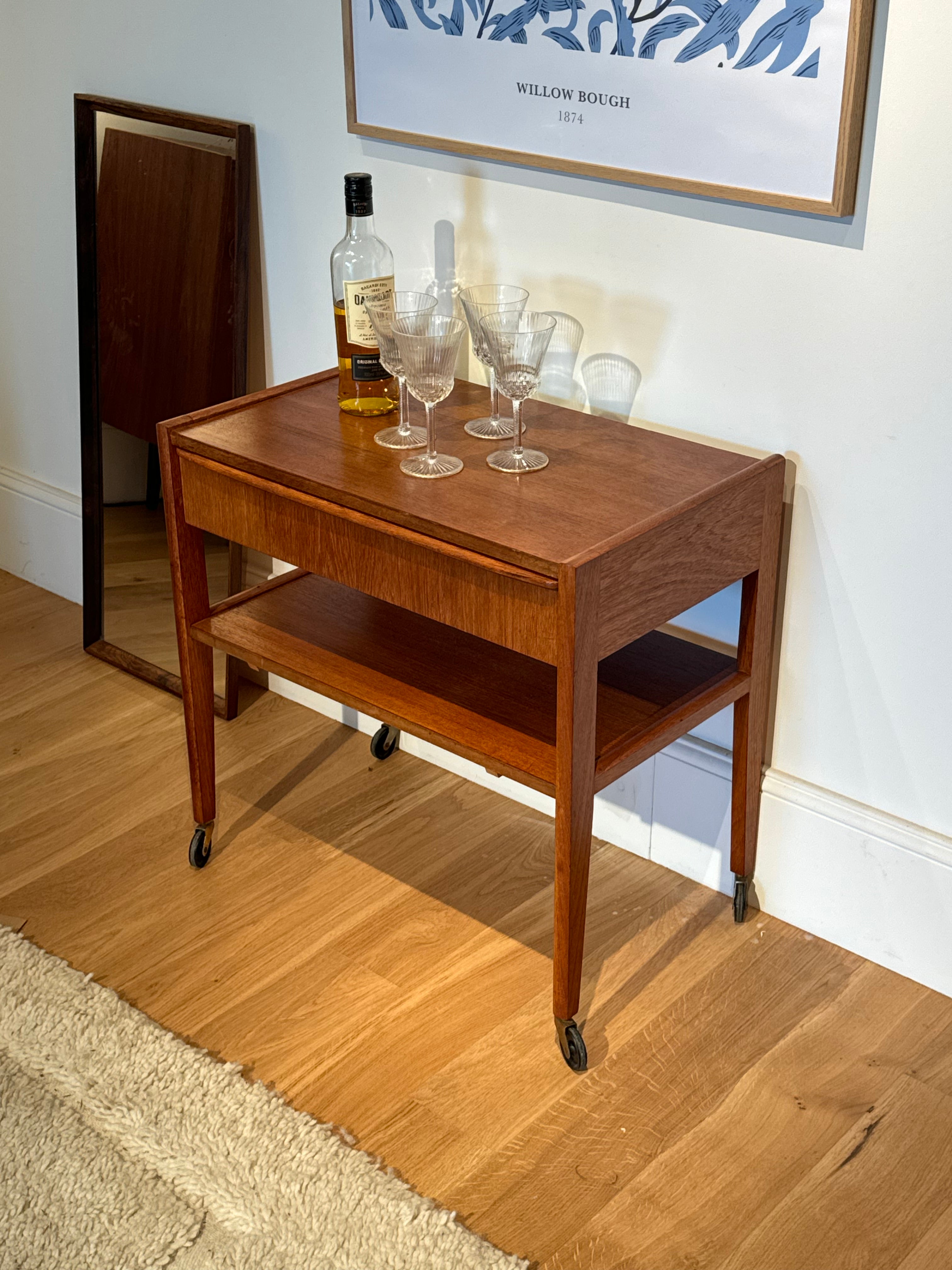 Desserte scandinave vintage en teck "Sofie"