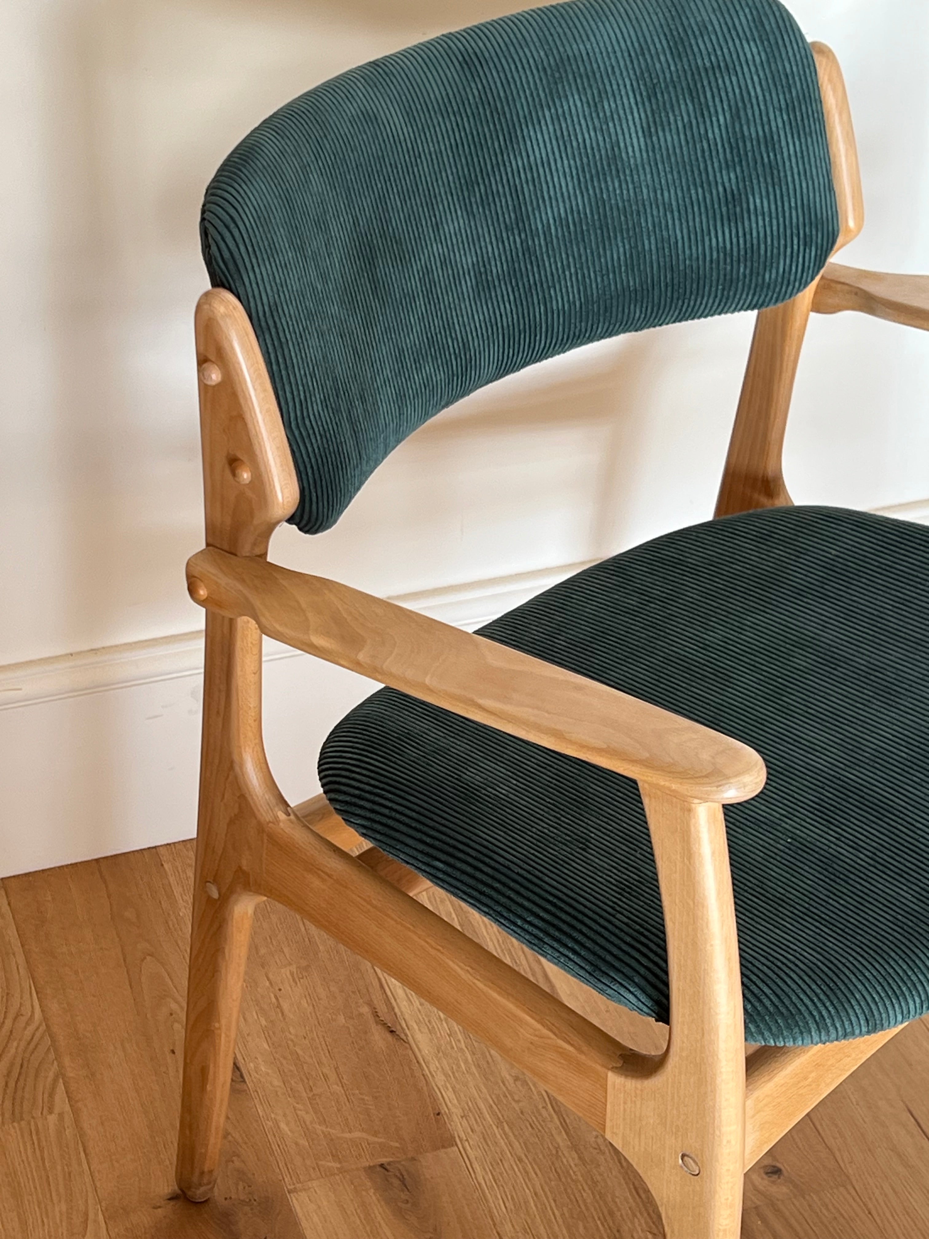 Fauteuil danois vintage “Modèle 50” – Erik Buch pour O.D. Møbler, années 60 (4 disponibles)