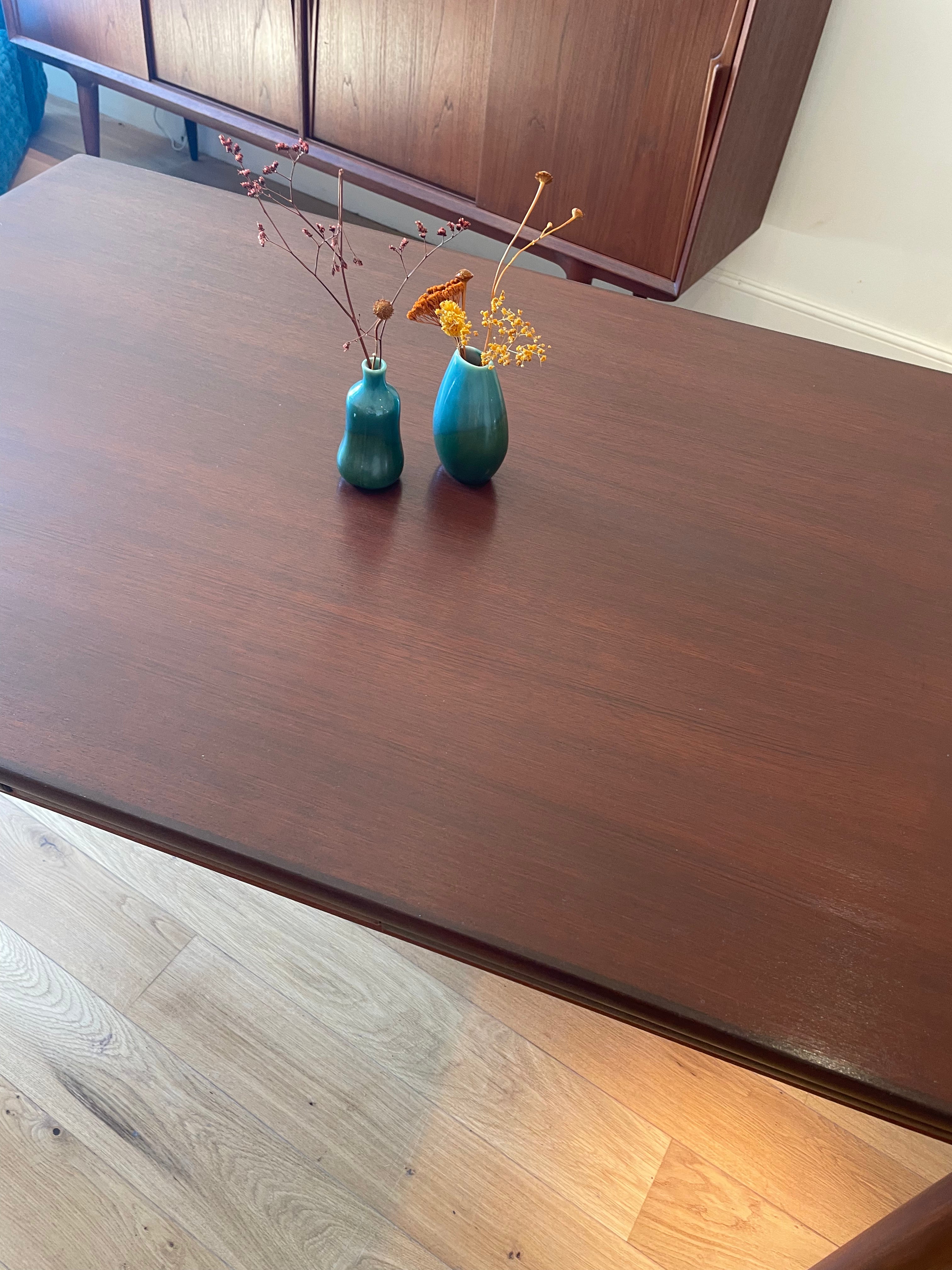 Table scandinave vintage en teck extensible "Ida"