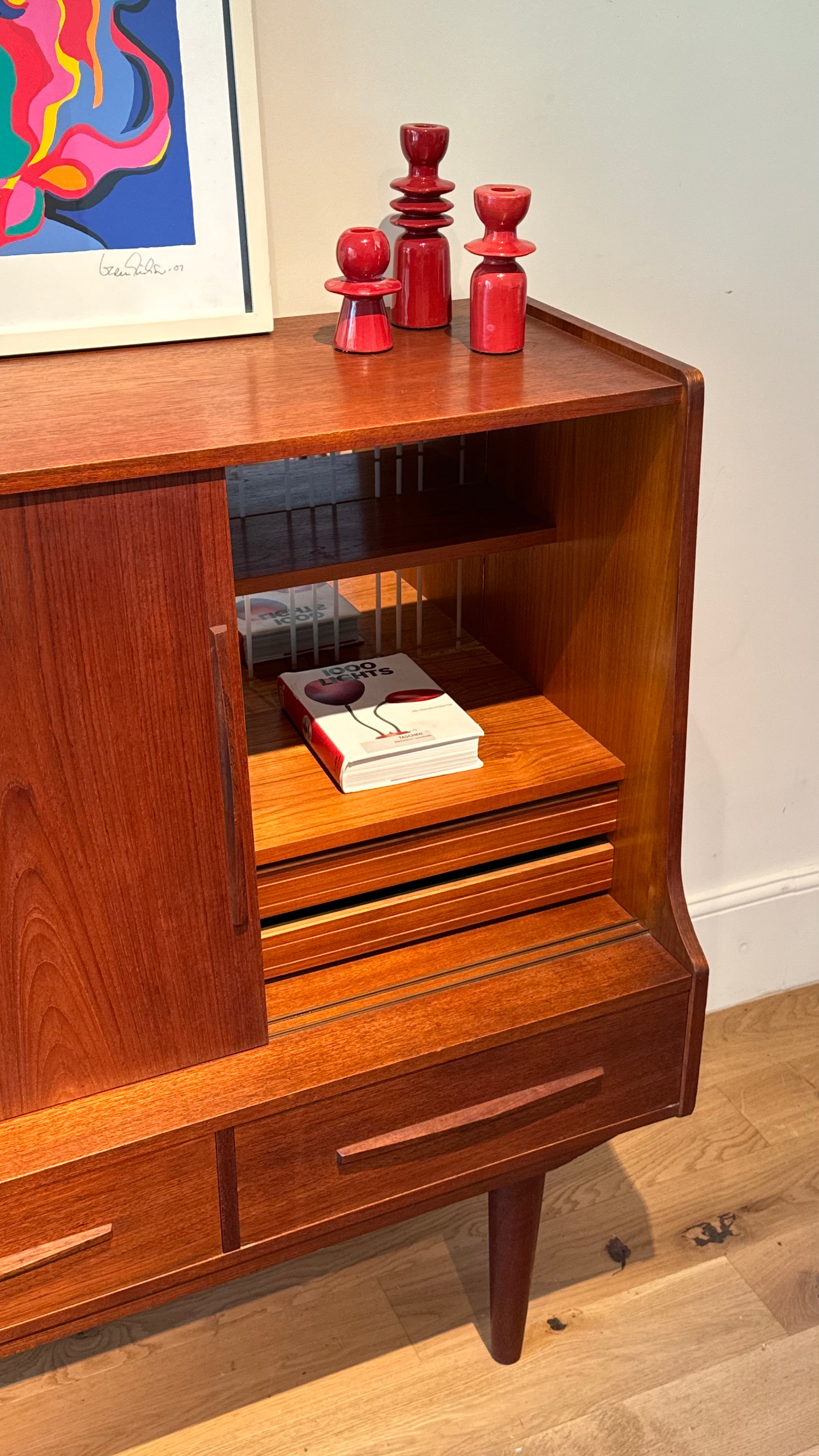 Petit buffet scandinave vintage en teck "Mads"