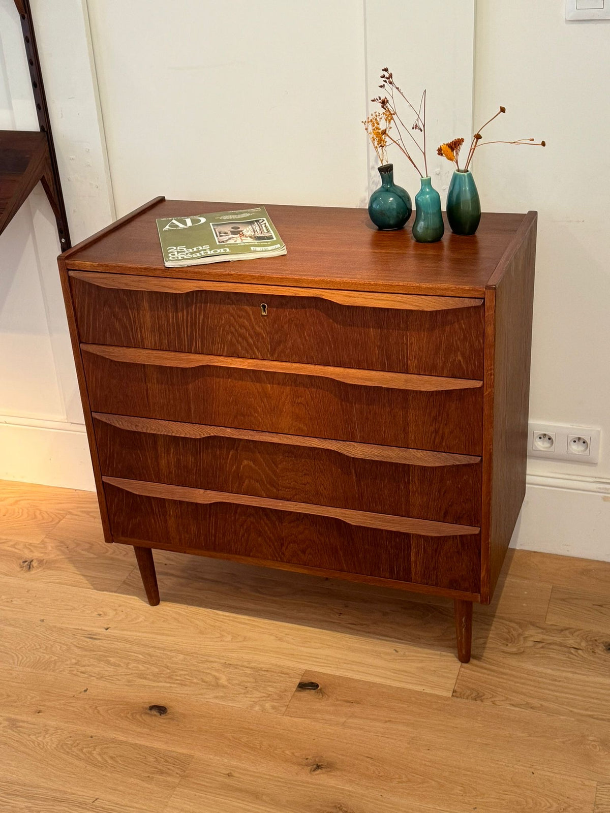 Commode scandinave vintage en teck "Carl"
