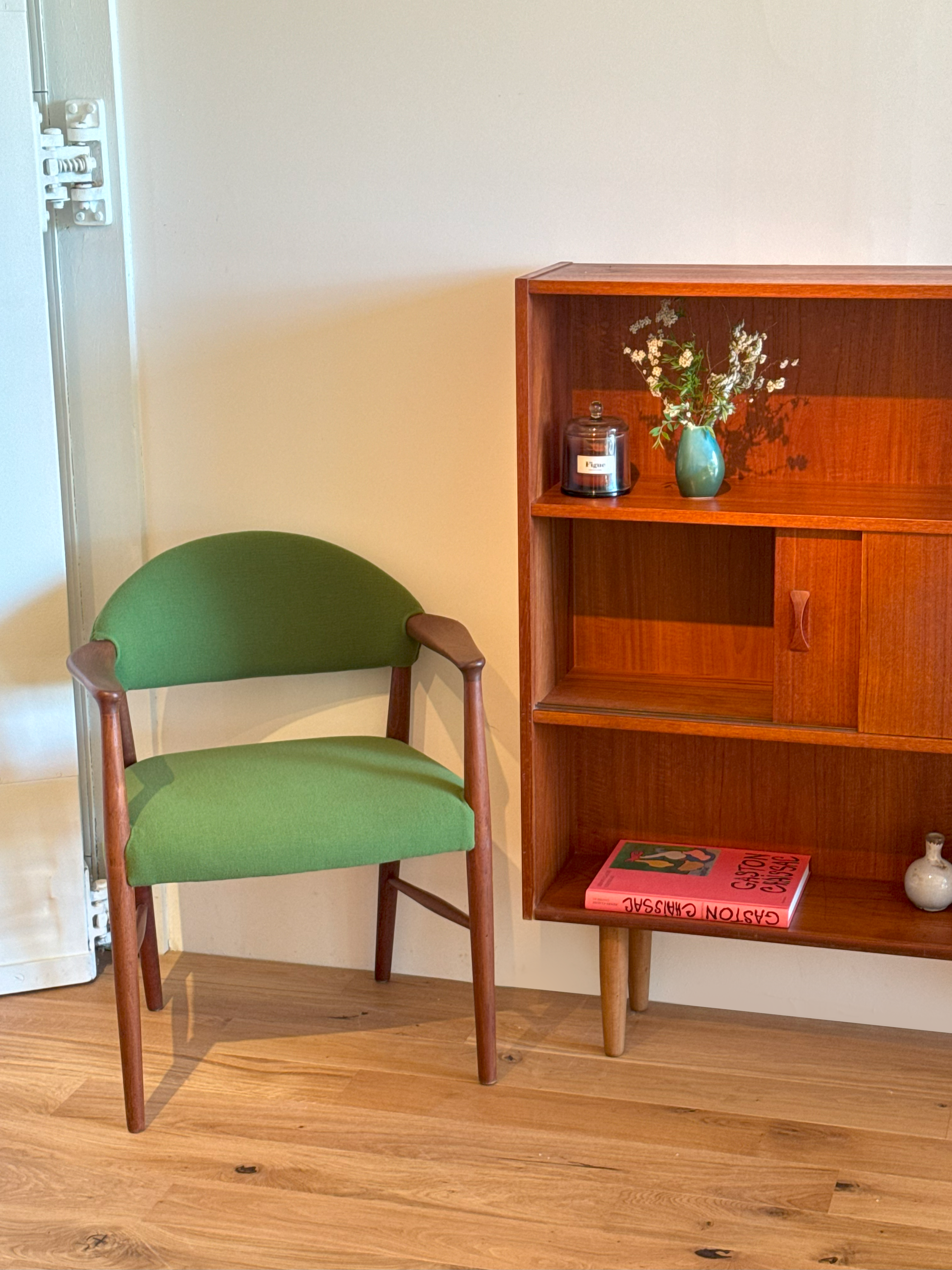 Bibliothèque scandinave vintage en teck "Lysia"
