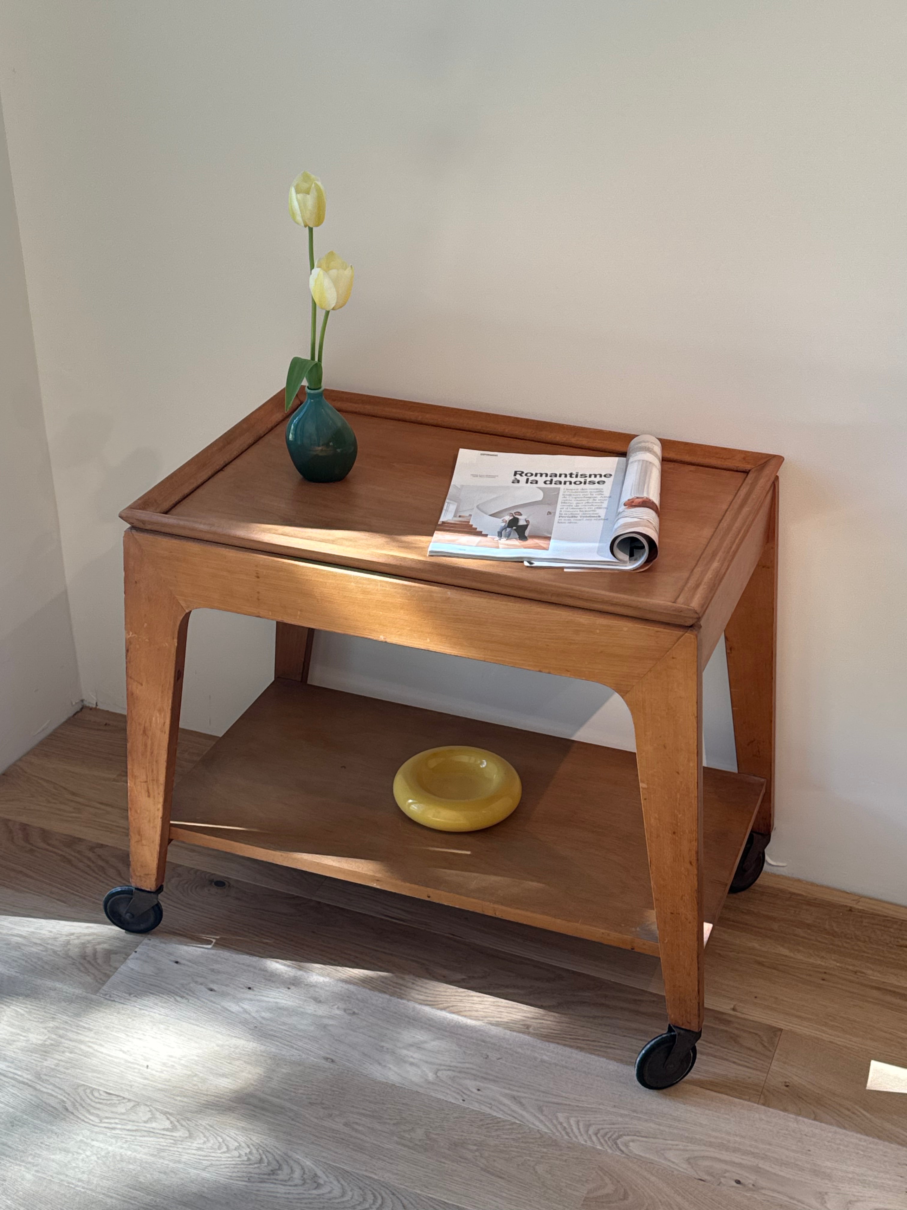 Desserte scandinave vintage "Mette" en chêne