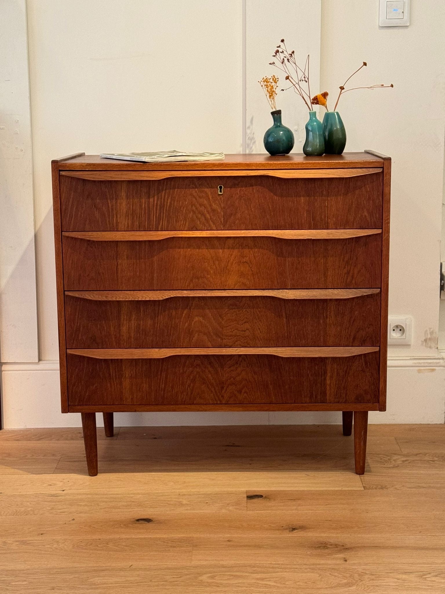 Commode scandinave vintage en teck "Carl"