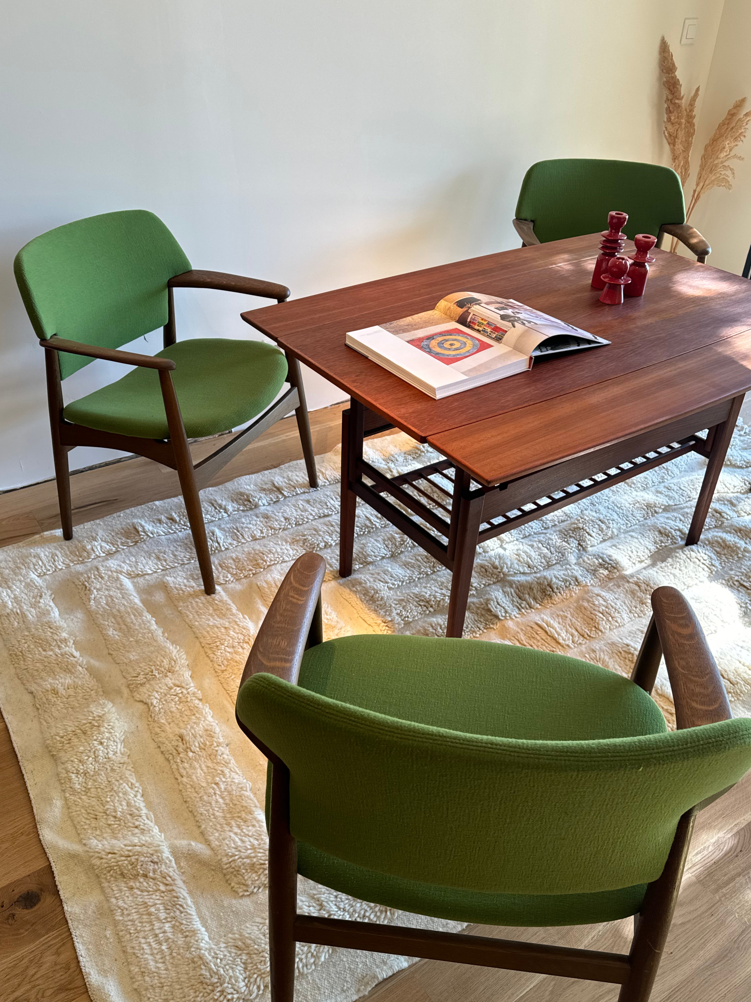 Table scandinave vintage "Elevator" en teck