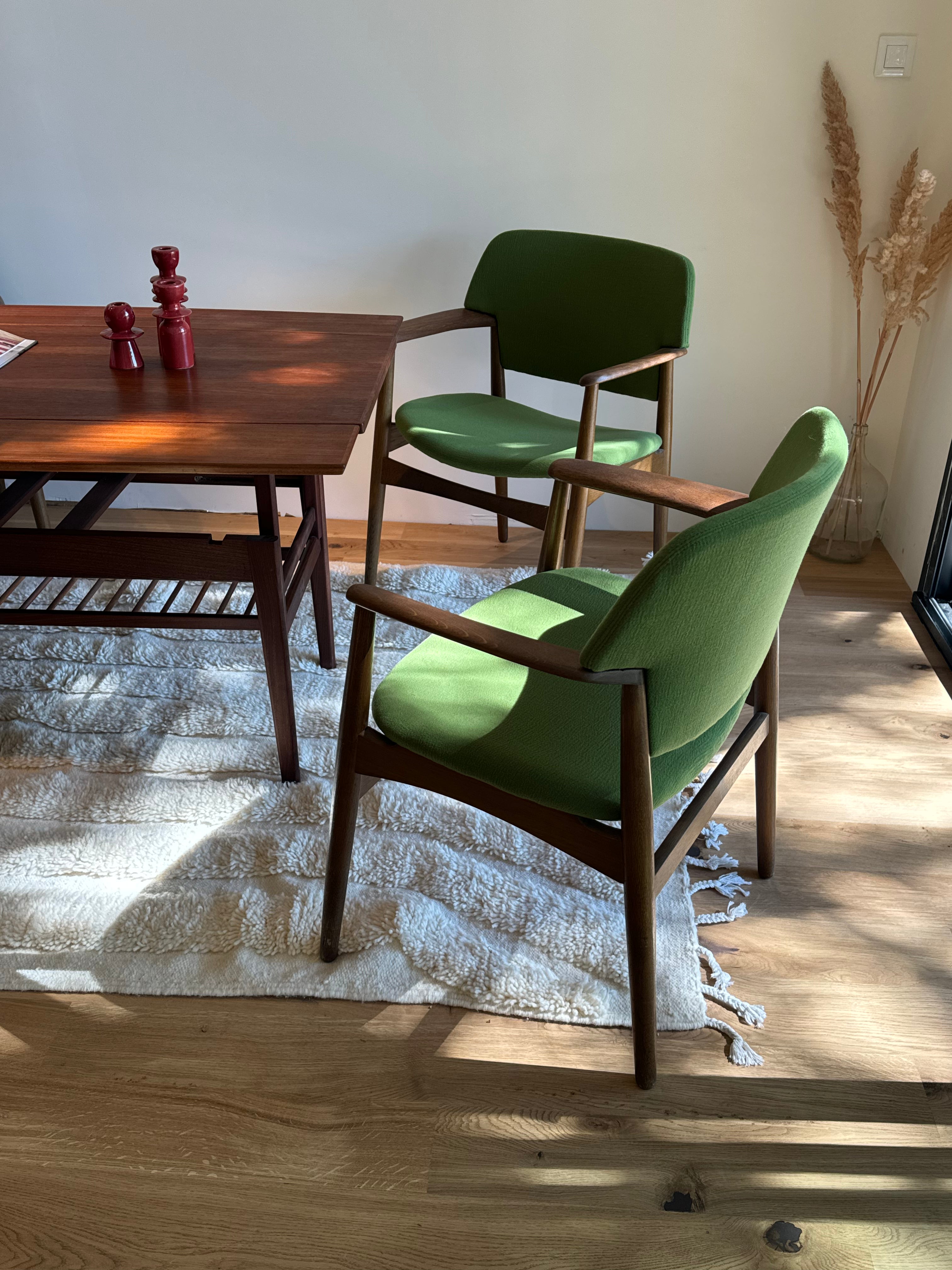 Table scandinave vintage "Elevator" en teck