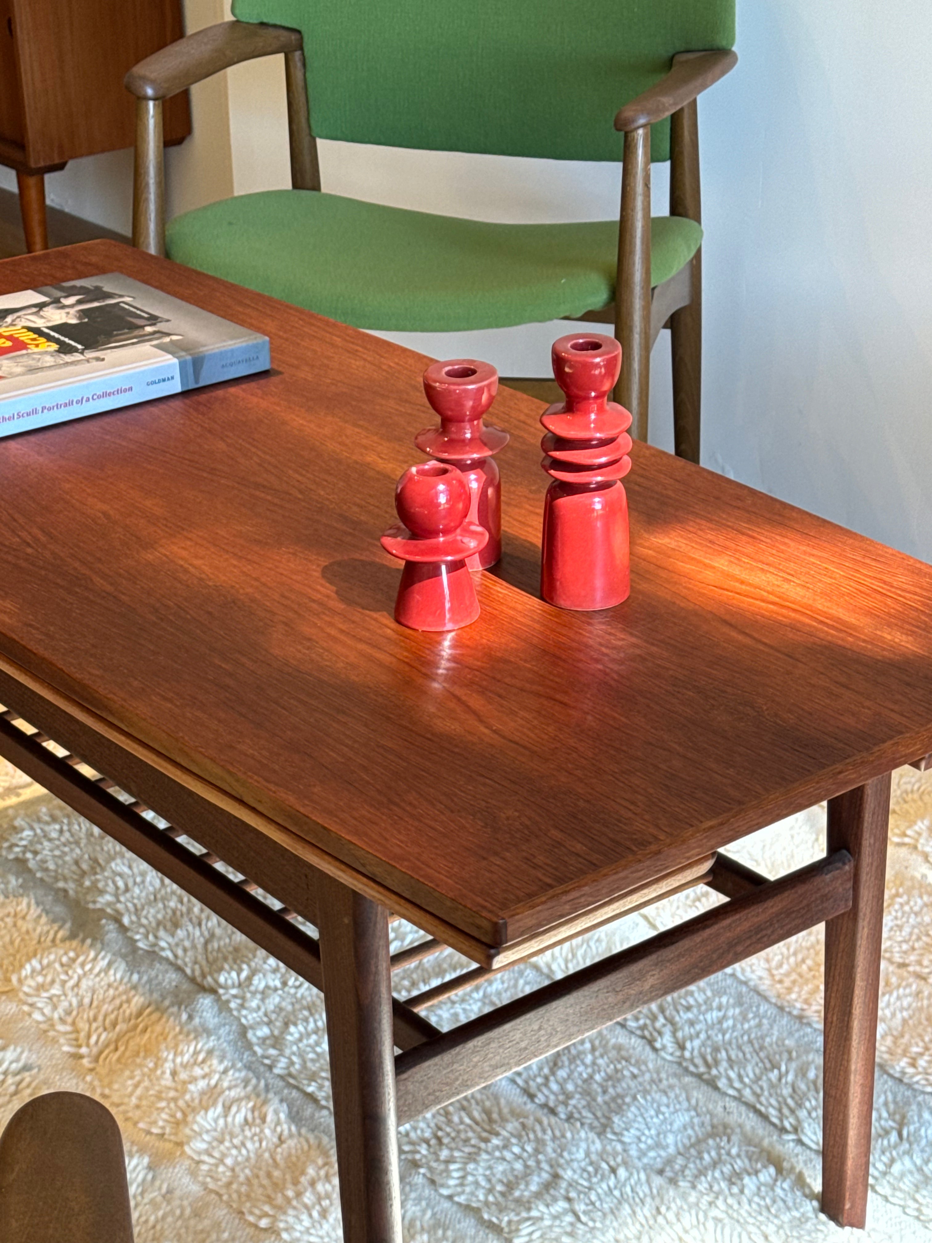 Table scandinave vintage "Elevator" en teck