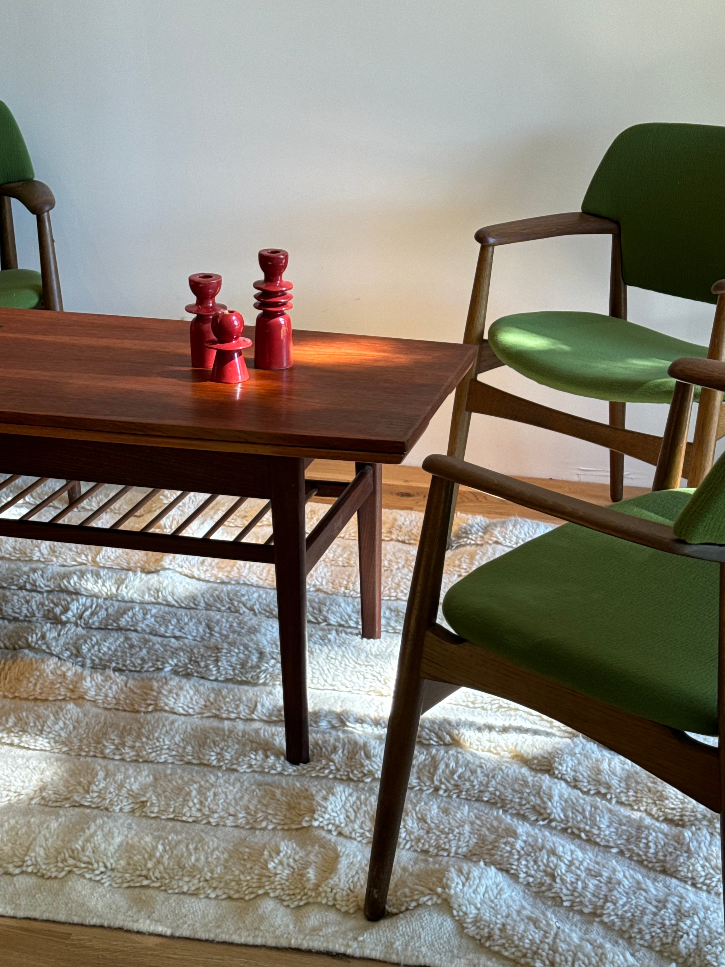 Table scandinave vintage "Elevator" en teck