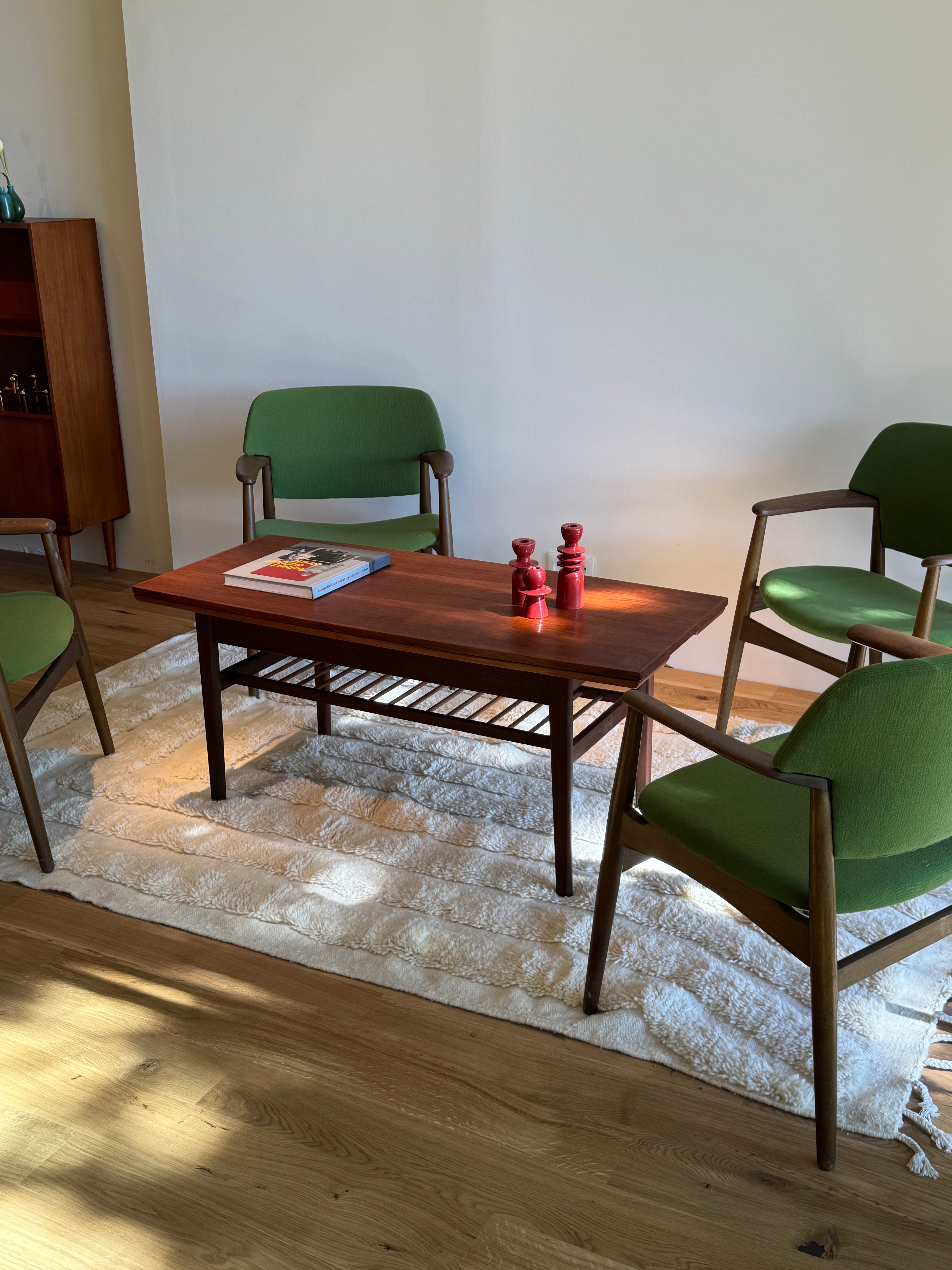 Table scandinave vintage "Elevator" en teck