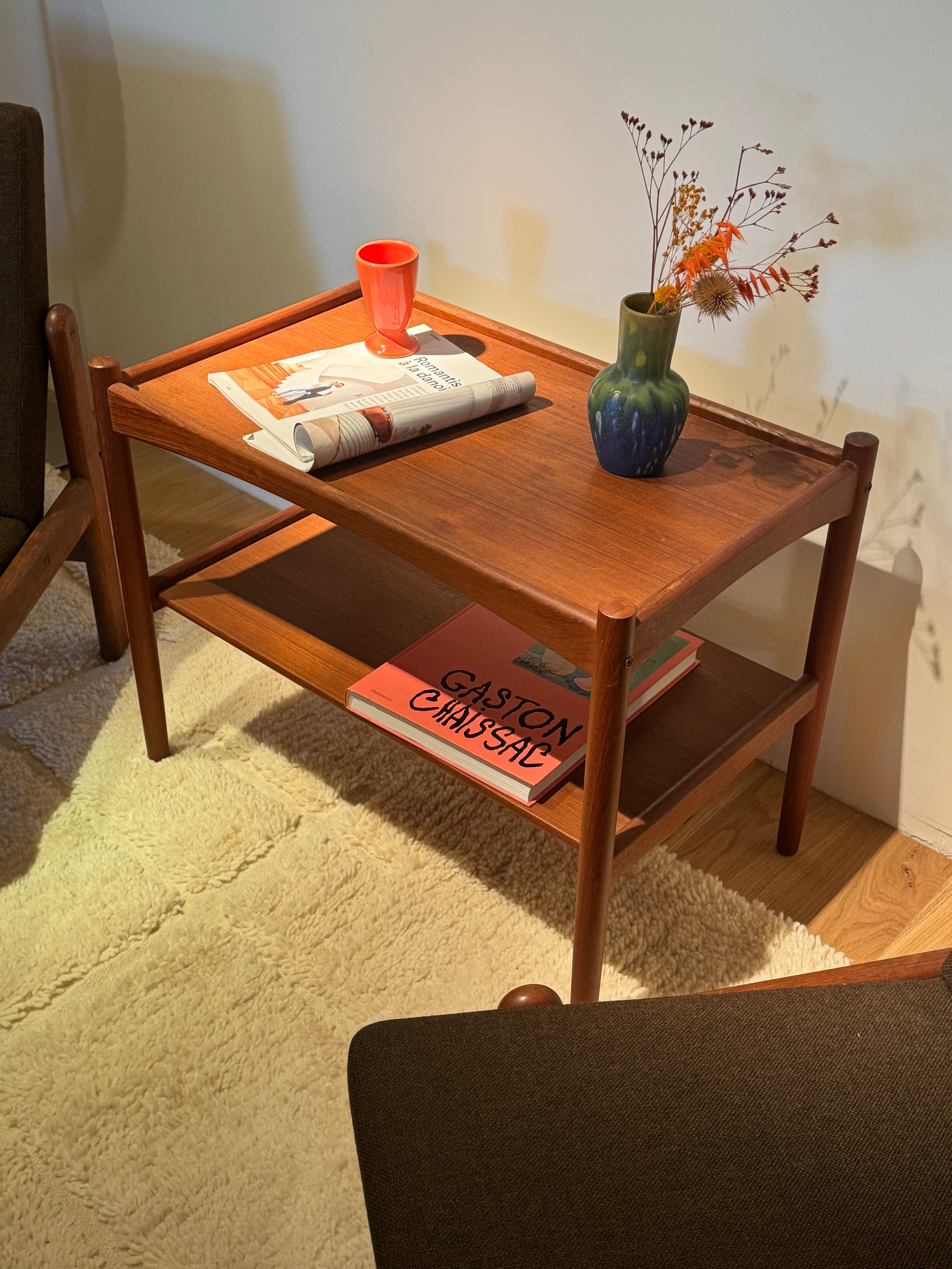 Table basse d'appoint scandinave en teck des années 1960 "Tina"