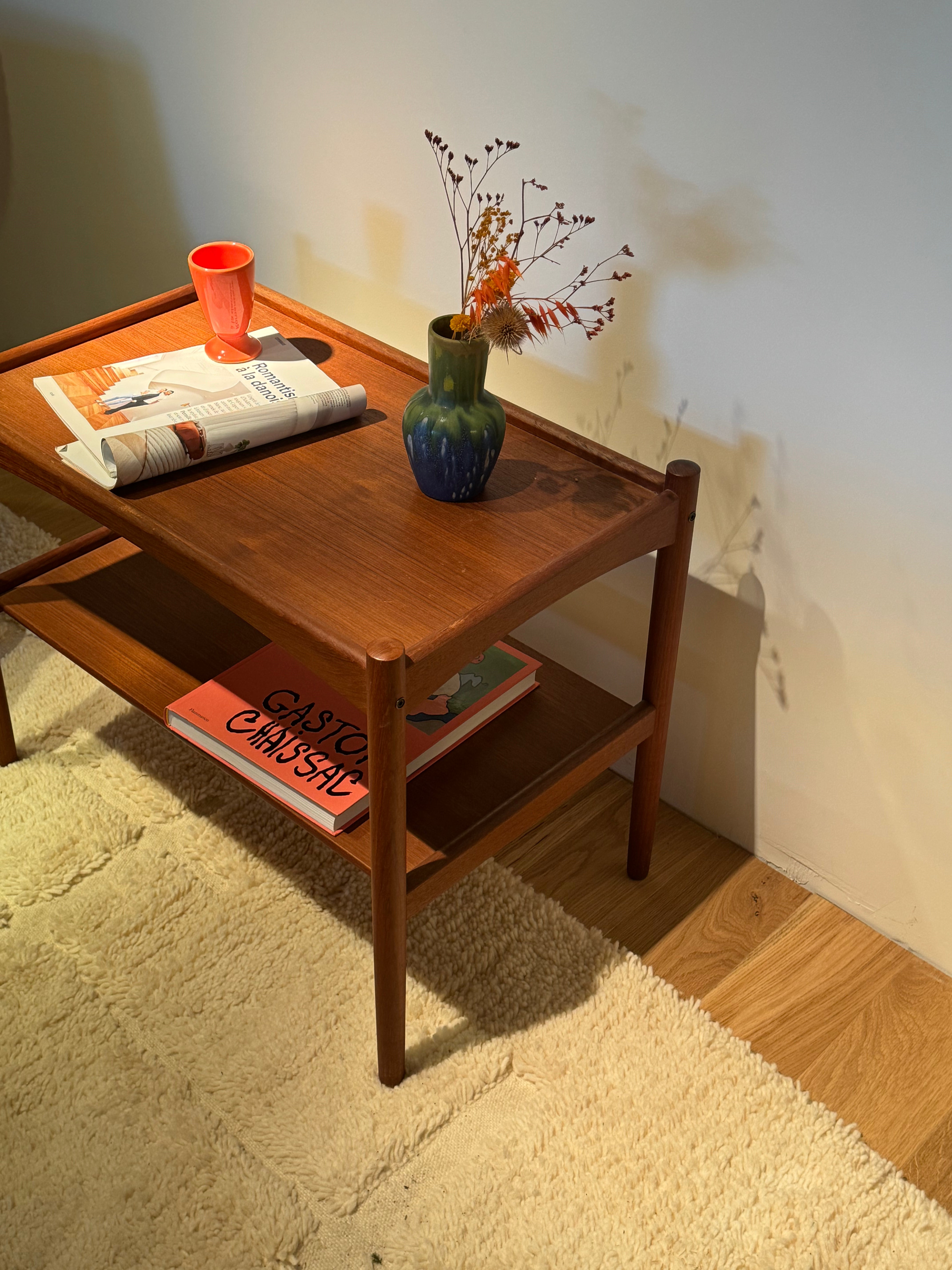Table basse d'appoint scandinave en teck des années 1960 "Tina"