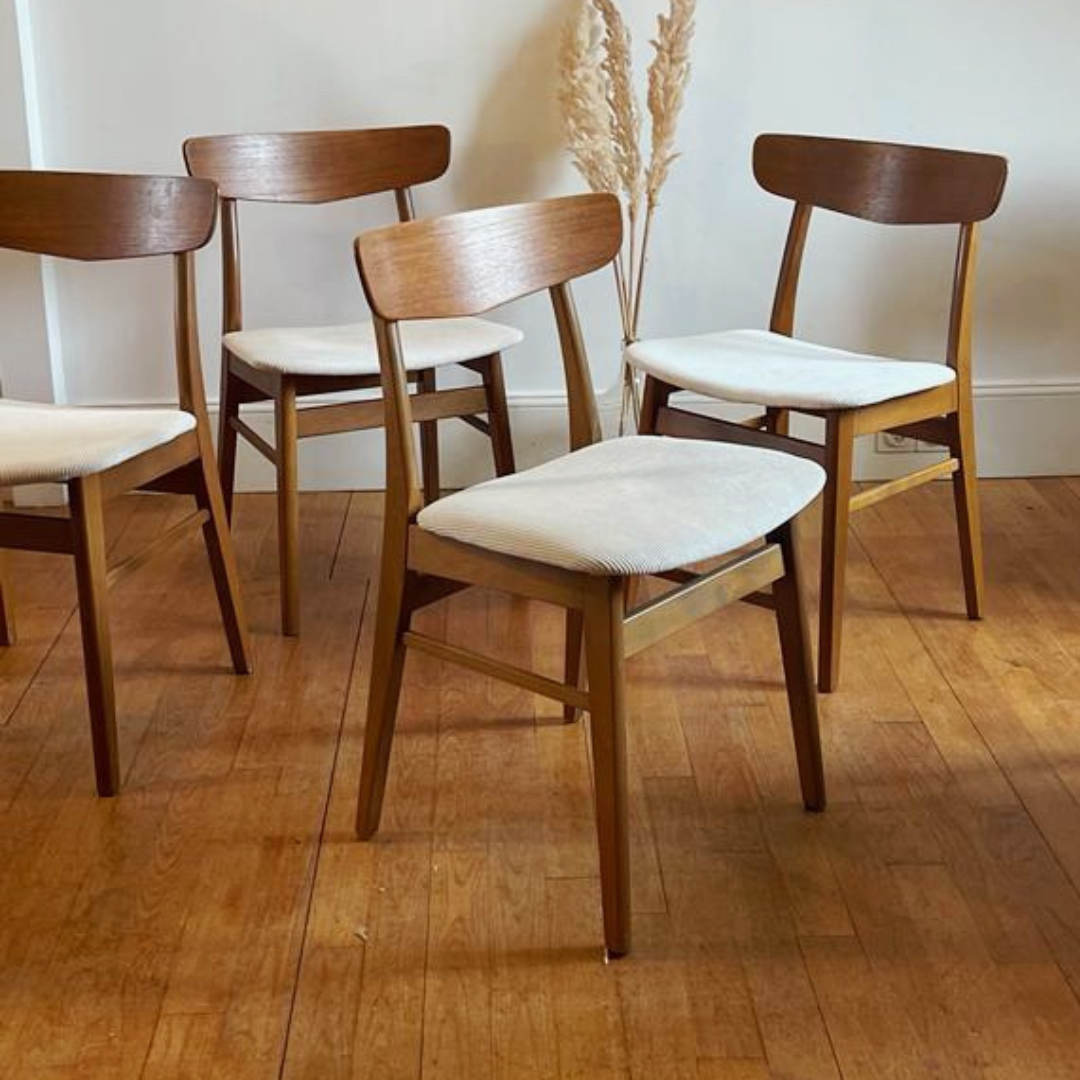 Chaises scandinaves vintage « Greta »